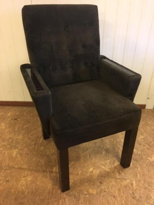 Eetkamerstoel, Huis en Inrichting, Stoelen, Zo goed als nieuw, Vijf, Zes of meer stoelen, Hout, Stof, Bruin, Ophalen