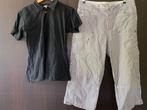 LIV Cargo Broek grijs zwart wit 42 + SHIRT ZWART 42, Zwart, Maat 42/44 (L), Nieuw, Ophalen of Verzenden