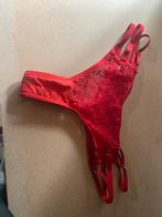 Mooie rode dames string/broekje kant maat L, Ophalen of Verzenden, Rood, String
