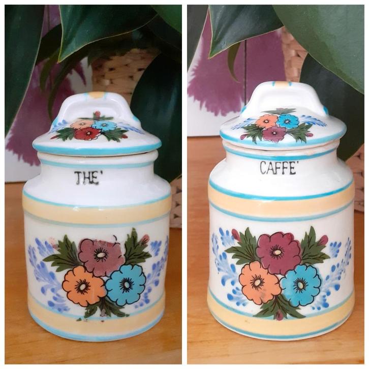 Vintage Thee & Koffie potjes, Huis en Inrichting, Keuken | Keukenbenodigdheden, Ophalen of Verzenden