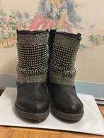 Zwarte leren laarzen met studs, Zwart, Lage of Enkellaarzen, Ophalen of Verzenden, Gedragen