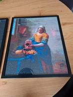 Zelf gemaakte diamond painting schilderij melkmeisje, Antiek en Kunst, Ophalen