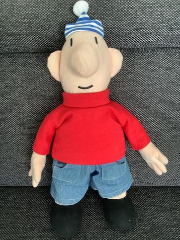 Originele buurman en buurman pop knuffel rode trui ca 40 cm! beschikbaar voor biedingen
