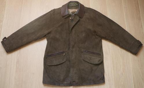 Warme BSM B.S.M. Amaretta Suede jas ZGAN Maat 48 (Bruin), Kleding | Heren, Jassen | Winter, Zo goed als nieuw, Maat 48/50 (M)