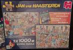 Jan van Haasteren 2x1000 Comic Puzzel + Kleurboek, Hobby en Vrije tijd, Denksport en Puzzels, Ophalen of Verzenden, 500 t/m 1500 stukjes