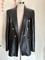 Zara leren blazer dames, Ophalen of Verzenden, Zo goed als nieuw, Zwart