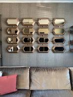 Honinggraat spiegel goud Eric Kuster/Richmond style, Huis en Inrichting, Woonaccessoires | Spiegels, 75 tot 100 cm, 150 tot 200 cm