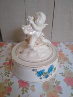 Brocante Muziekdoosje met engeltje, Antiek en Kunst, Antiek | Porselein, Ophalen of Verzenden