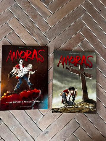 Amoras, 2 stripboeken. Als nieuw. Nieuwe Suske en Wiske. beschikbaar voor biedingen