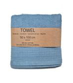 Partij blauwe handdoeken 50x100cm, NHP International, Blauw, Sales@nhp-international.com, Handdoek