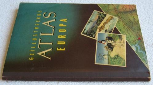 van Planta Margarine (1954) Geïllustreerde ATLAS Europa, Boeken, Atlassen en Landkaarten, Gelezen, Overige atlassen, Nederland