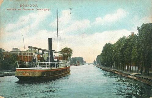 (388-117-043) Boskoop Voorkade met Stoomboot Vooruitgang, Verzamelen, Ansichtkaarten | Nederland, Zuid-Holland, Verzenden