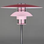Tafellamp in rood en roze - Deens design bureaulamp, Ophalen, Zo goed als nieuw, Metaal, Deens design