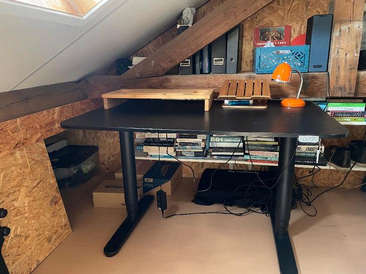 Ikea Bekant Elektrisch Zit/Sta Bureau 120x80, Huis en Inrichting, Bureaus, Zo goed als nieuw, Stabureau, Elektrisch, Ophalen