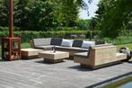 Design Lounge u-bank van steigerhout, zwevend model, Ophalen of Verzenden, Nieuw, Steigerhout, Bank