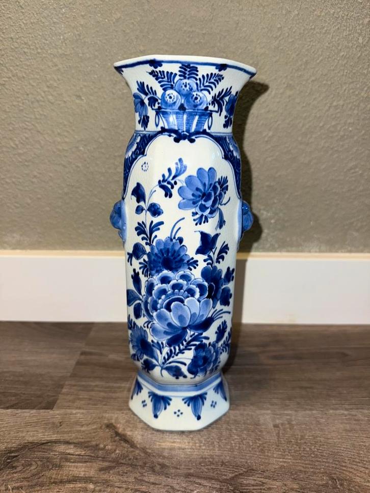 Porceleyne Fles antieke delfts blauwe vaas onbeschadigd, Antiek en Kunst, Antiek | Vazen, Ophalen of Verzenden