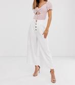 Wide leg pants (Stradivarius), Wit, Nieuw, Ophalen of Verzenden, Maat 34 (XS) of kleiner