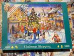 HOP kerstpuzzel - Christmas Shopping - 1000 stukjes, Hobby en Vrije tijd, Denksport en Puzzels, Ophalen of Verzenden, 500 t/m 1500 stukjes