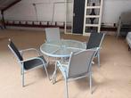 6 tuintafels en 35 stoelen, Ophalen, Gebruikt, Rond