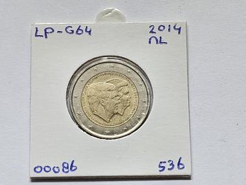 2-euromunt Nederland (NL) 2014 Herdenking LP-G64 beschikbaar voor biedingen