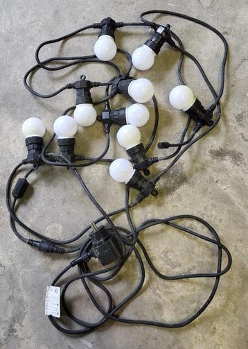 partylights/lichtsnoeren 2 x 10 led lampjes 2 x 7,5 m beschikbaar voor biedingen