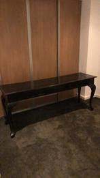 Sidetable antiek zwart 180x50cm, Ophalen of Verzenden