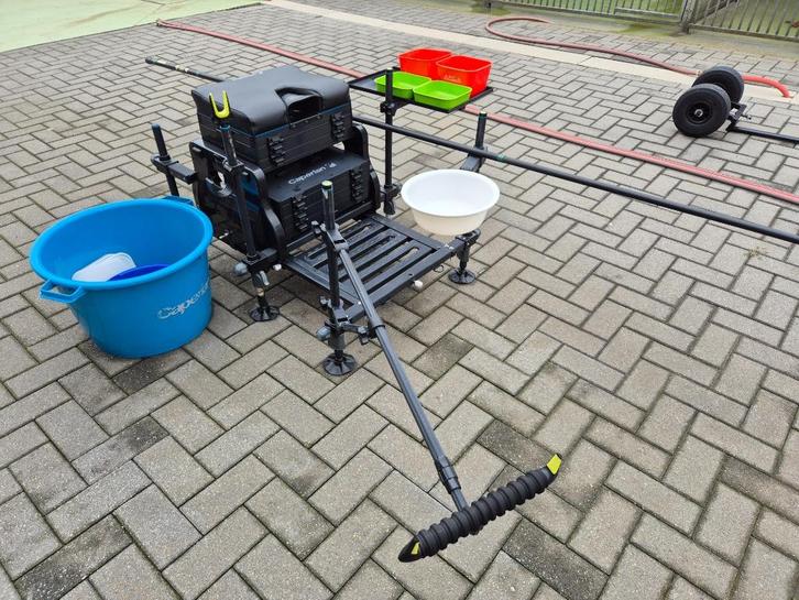caperlan vis/zitkist, Watersport en Boten, Hengelsport | Witvissen, Gebruikt, Complete set, Ophalen