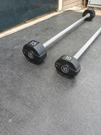Lifemaxx 10 en 15 kg barbell(nieuw), Ophalen, Zo goed als nieuw