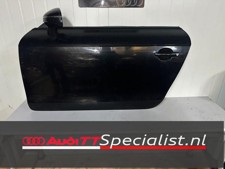 Deur links zwart LZ9Y Audi TT MK2, Auto-onderdelen, Carrosserie en Plaatwerk, Deur, Audi, Voor, Links, Gebruikt, Herkomst onderdeel bekend