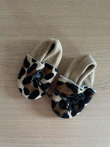 Luipaard Slofjes - Maat 14 (3-6 mnd) - Nieuw! beschikbaar voor biedingen