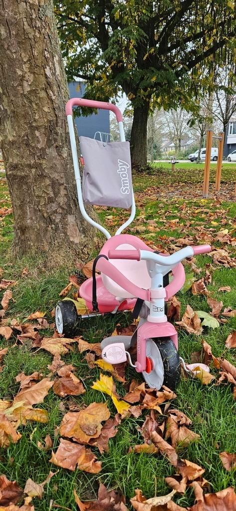 Driewieler Smoby - Be Move Comfort - Pink pastel, Fietsen en Brommers, Fietsen | Driewielers, Zo goed als nieuw, Duwstang, Verstelbare zitting