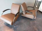 Twee Gelderland Jan des Bouvrie fauteuils, Huis en Inrichting, Fauteuils, Ophalen, Gebruikt, Metaal, 75 tot 100 cm
