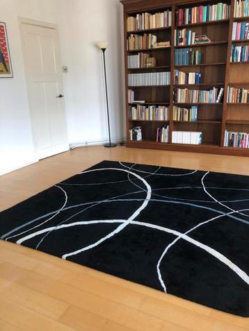Vintage IKEA vloerkleed zwart 230 x 230 beschikbaar voor biedingen