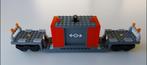 Lego trein: wagon dieplader met container, Ophalen of Verzenden, Nieuw, Complete set, Lego