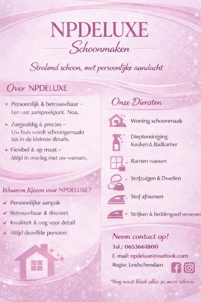 Schoonmaakhulp aangeboden, Vacatures, Vacatures | Schoonmaak en Facilitaire diensten, Overige niveaus, Starter, Overige vormen