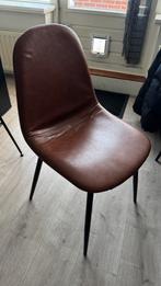 4 eettafel stoelen bruin, Ophalen, Zo goed als nieuw, Bruin, Vier