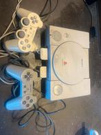 PlayStation 1 met 2 controllers, Ophalen of Verzenden, Gebruikt, Met 2 controllers