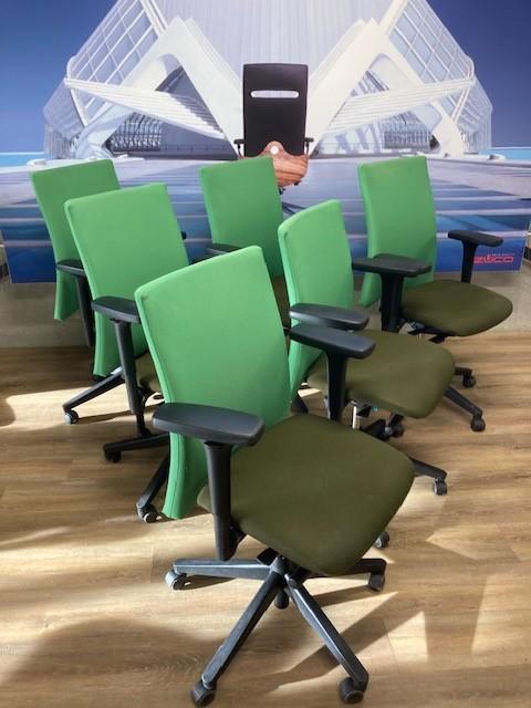 zware kwaliteit bureau stoel(en) - merk Haworth, Huis en Inrichting, Bureaustoelen, Zo goed als nieuw, Bureaustoel, Groen, Ergonomisch