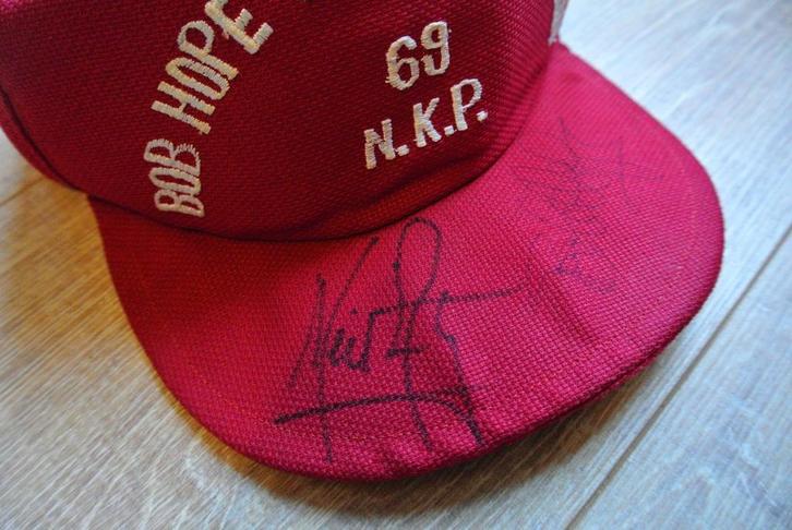 Apollo 11 Neil Armstrong gesigneerde cap, Verzamelen, Luchtvaart en Vliegtuigspotten, Zo goed als nieuw, Overige typen, Ophalen of Verzenden