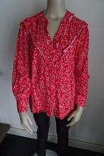 rode blouse met witte bloemetjes maat 44 C&A, Ophalen, Maat 42/44 (L), Zo goed als nieuw, C&A