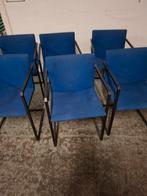 HENNIE DE JONG DUTCH DESIGN, Huis en Inrichting, Stoelen, Gebruikt, Twee, Blauw, Ophalen of Verzenden