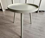Woood Mesa bijzettafel - zandkleur, zo goed als nieuw, Minder dan 55 cm, Rond, Zo goed als nieuw, Modern