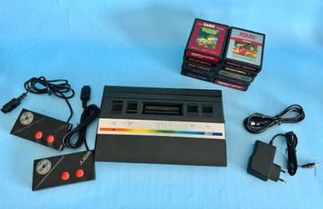 Atari 2600 Jr + 10 spellen (compleet)