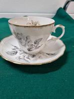 kop en schotel met bloemen decor, Ophalen of Verzenden, 'T Olde Gre-j, Info@toldegrej.nl, Endepoelstraat 20f Didam