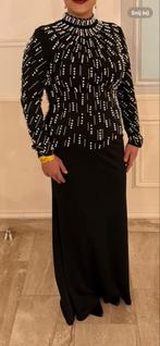 Elegante Avondjurk / Abiye - Maat 44, Kleding | Dames, Jurken, Zwart, Maat 42/44 (L), Ophalen of Verzenden, Gedragen