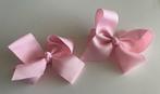 2 stoffen roze strik spelden bijv voor bruidsmeisje of feest, Nieuw, Ophalen of Verzenden