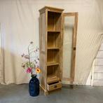 Vitrinekast - 40 cm breed - teakhout- TTM Wonen, TTM Wonen, Meubels – (Perzische) Tapijten en Woonaccessoires, Minder dan 50 cm