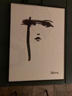 Lijst van staal met glas en fotoprint, Antiek en Kunst, Ophalen of Verzenden