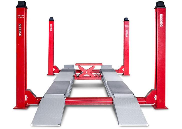 4-koloms hydraulische hefbrug 5 ton MW Tools, Auto diversen, Krikken, Nieuw, Garagekrik, Hydraulisch, Ophalen of Verzenden