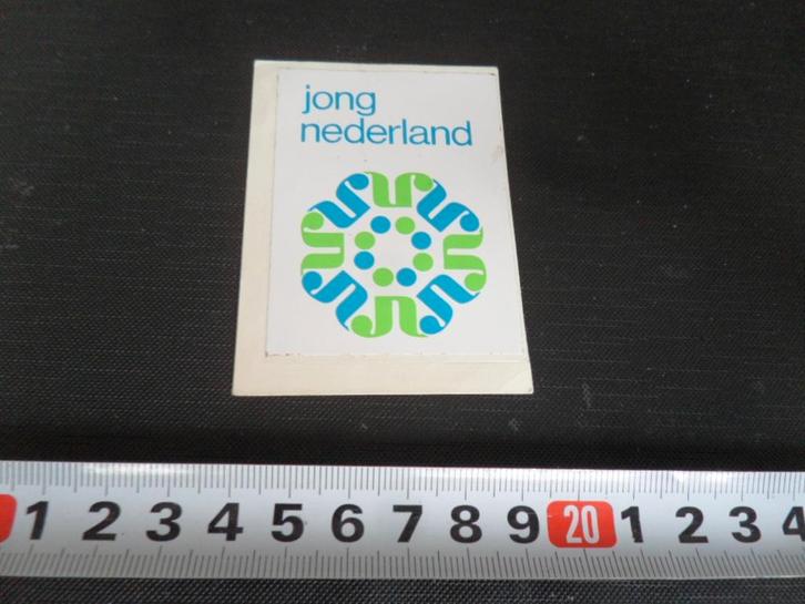 sticker logo embleem jong nederland, Verzamelen, Stickers, Zo goed als nieuw, Ophalen